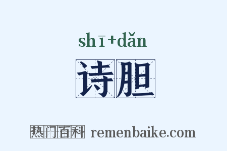诗胆是什么意思的图片